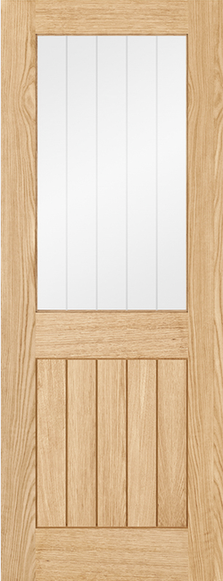Cottage Belize Glazed (half light) Internal Oak Door